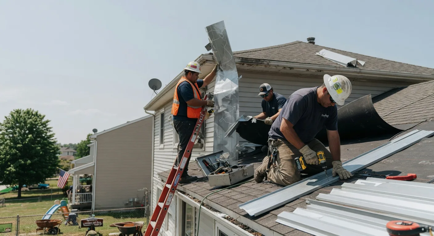 Storm Damage Metal Roof Repair in Swea City, IA